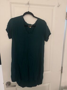 V-Neck Short Sleeve Dress Teal